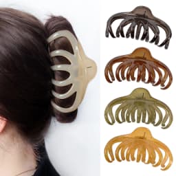 Octopus Grabbing Giant Energy Grabbing Super Large 13CM Hair Capacity Multiple Hair Clips Back of Head Coiled Hair Shark Clip