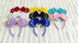 1pc Cute Hairband Exquisite Mickey Mouse Inlay Party Festival Travel Wear Women's Girls Perfect Gift Fashion Hair Accessories