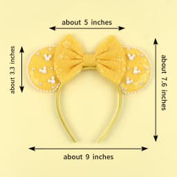 1pc Cute Hairband Exquisite Mickey Mouse Inlay Party Festival Travel Wear Women's Girls Perfect Gift Fashion Hair Accessories
