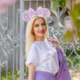 1pc Cute Hairband Exquisite Mickey Mouse Inlay Party Festival Travel Wear Women's Girls Perfect Gift Fashion Hair Accessories