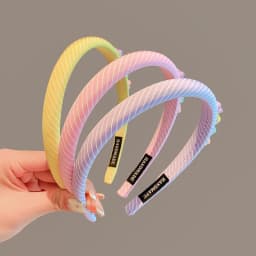 2026 New Children Colorful Stripe Flowers Ornament Headband Headwears Girls Simplicity Hair Hoop Headbands Kids Hair Accessories