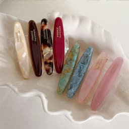 2pcs/set Acetate Hair Clip Oval Geometric Side Pins Colorful Hairpin Elegant Sweet Women Hair Accessories