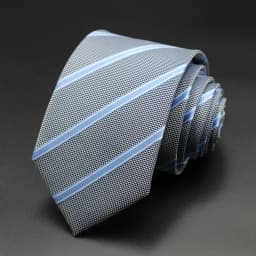 Tie Gravatas Fashion Wholesale Woven Striped Necktie Wedding Accessories Blue Man Fit Group Party Office Neck Ties