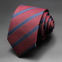 Tie Gravatas Fashion Wholesale Woven Striped Necktie Wedding Accessories Blue Man Fit Group Party Office Neck Ties