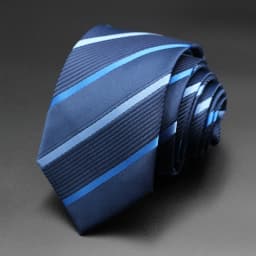 Tie Gravatas Fashion Wholesale Woven Striped Necktie Wedding Accessories Blue Man Fit Group Party Office Neck Ties