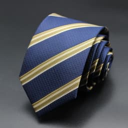 Tie Gravatas Fashion Wholesale Woven Striped Necktie Wedding Accessories Blue Man Fit Group Party Office Neck Ties