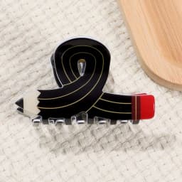 Women Pencil Hair Claw Clips Back To School Hair Claw Clip Cute Funny Teacher Bobby Pins Suitable for Many Hairstyles Headwear