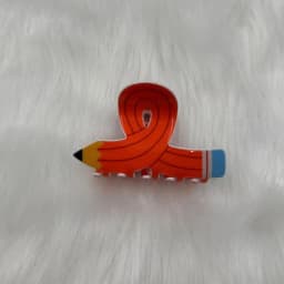 Women Pencil Hair Claw Clips Back To School Hair Claw Clip Cute Funny Teacher Bobby Pins Suitable for Many Hairstyles Headwear