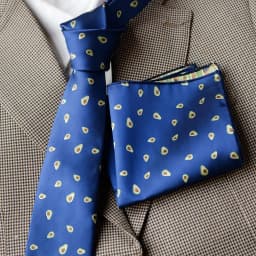 2pcs Neck Tie Set Navy Brown Anchor Dots Necktie 8cm Formal Business Ties Men Floral Soft Pocket Square Wedding Suit Accessories