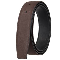 Cowhide Leather 3.4CM Wide Men's Leather Pin Belt Waist Band Belt Strap Belt Without Buckle