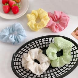 7pcs Bohemia Candy Color Hair Scrunchies for Women Girls Cute Elastic Hair Ties Bands Headband Rubber Bands Hair Accessories