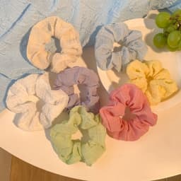 7pcs Bohemia Candy Color Hair Scrunchies for Women Girls Cute Elastic Hair Ties Bands Headband Rubber Bands Hair Accessories
