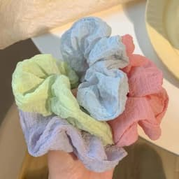 7pcs Bohemia Candy Color Hair Scrunchies for Women Girls Cute Elastic Hair Ties Bands Headband Rubber Bands Hair Accessories
