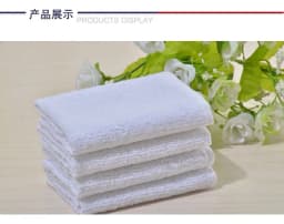 5Pcs Pure Cotton White Small Towel Hotel Face Cotton KTV Restaurant Kindergarten Hand 30*30cm
