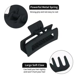 4Pcs/Set Women Girls Claw Clips Coffee Black Hair Claw Non-slip Crab Hairpins Barrette Fashion Hair Accessories Gifts