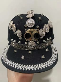 Men and Women New Handmade Cool Party Fashion Show Rivet Street Dance Fashion Cap