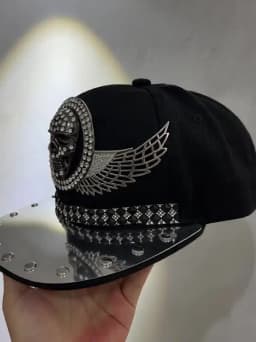 Men and Women New Handmade Cool Party Fashion Show Rivet Street Dance Fashion Cap