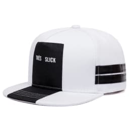 New TRES SLICK Striped Flat Edge Hat Street HipHop Hat Outdoor Leisure Decorative Hat Sunshade Hat Male Female Same Baseball Hat