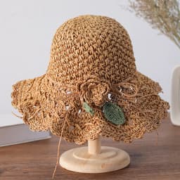 Women's Summer Sun Hat Wide Brim Elegant Crochet Straw Hat Fresh Holiday Seaside Beach Hat for Outdoor Sports Hiking Travel