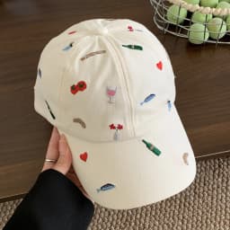 Cute Hats Japanese Sweet Style Retro Embroidered Baseball Cap Versatile Women's Baseball Cap Casual Sunshade Sun Protection Cap