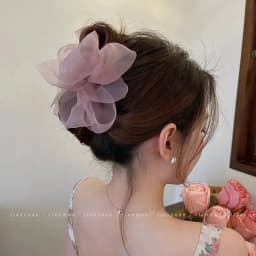 Elegant Stylish Net Ponytail Braid Claw Clip Hairpin Gift Headwear