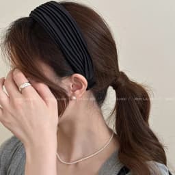 Korean Striped Wide Brim Headband Women 2025 New High Cranial Top Fashionable Hair Accessories