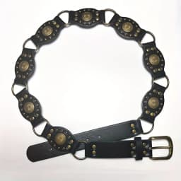 1pc Women's Belt, Fashionable Retro Rivet Ethnic Style Belt, Versatile Dress, Waist-cinching Shirt, Sweater Decoration Belt