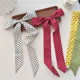 Women Satin Silk Narrow Scarf Neckerchief Print Neck Scarves Long Silk Thin Scarf Head Neck Hair Band Bag Ribbon Headbands