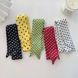 Women Satin Silk Narrow Scarf Neckerchief Print Neck Scarves Long Silk Thin Scarf Head Neck Hair Band Bag Ribbon Headbands