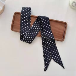 Women Satin Silk Narrow Scarf Neckerchief Print Neck Scarves Long Silk Thin Scarf Head Neck Hair Band Bag Ribbon Headbands