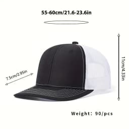 Sunshade soft top Richardson truck driver hat slightly curved baseball cap color blocked flat edge duckbill hat