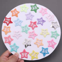 50pcs Cute Colorful Star Hair Clips For Girls Children Lovely BB Barrettes Y2K Hair Decorate Hairpins Kids Hair Accessories Gift