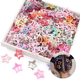 50pcs Cute Colorful Star Hair Clips For Girls Children Lovely BB Barrettes Y2K Hair Decorate Hairpins Kids Hair Accessories Gift