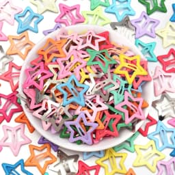 50pcs Cute Colorful Star Hair Clips For Girls Children Lovely BB Barrettes Y2K Hair Decorate Hairpins Kids Hair Accessories Gift