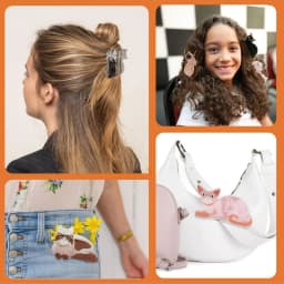 1PC Animal Claw Clip, Cute Kitten and Puppy Medium-sized Shark Clip, Medium-sized Hair Clip Hair Accessory for the Back of