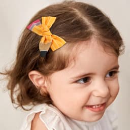 2Pcs Pencil Bow Hair Clips Cute Hairpins Kawaii Back To School Barrette For Girls Children Kids Headdress Headwear Accessories