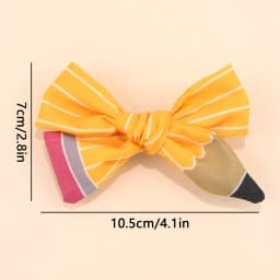 2Pcs Pencil Bow Hair Clips Cute Hairpins Kawaii Back To School Barrette For Girls Children Kids Headdress Headwear Accessories