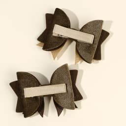 2Pcs New Solid Bow Hair Clips Sweet Brown Three-layer Bownot Hairpins For Girls Children Korean Trendy Headwear Hair Accessories