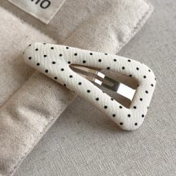 Cute Polka Dot Triangle Hair Clip for Girls, New Fabric Hair Accessories for Bangs and Side Hair, Lovely Hairpin Headwear