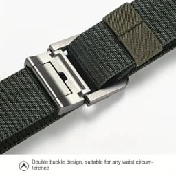 Quick-Release Automatic Belt - Unisex Military Grade Nylon Webbing, Heavy Duty Metal Buckle for Outdoor Sports & Casual Wear