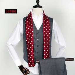 Red Scarf Festive Wedding Celebration Wedding Dress Photo Neck Scarf Men's Annual Meeting Banquet Shirt Collar Scarf Neck Warmer
