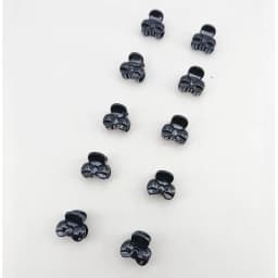 10/20/50/100 PCS Hair Claw Clips for Women 2cm Small bow Black Brown Transparent Plastic Mini Hairpin Barrettes Hair Accessorie