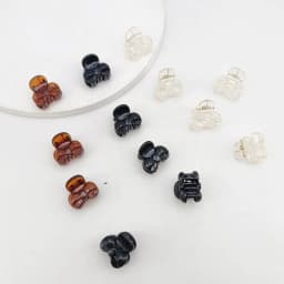 10/20/50/100 PCS Hair Claw Clips for Women 2cm Small bow Black Brown Transparent Plastic Mini Hairpin Barrettes Hair Accessorie