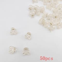 10/20/50/100 PCS Hair Claw Clips for Women 2cm Small bow Black Brown Transparent Plastic Mini Hairpin Barrettes Hair Accessorie