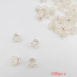 10/20/50/100 PCS Hair Claw Clips for Women 2cm Small bow Black Brown Transparent Plastic Mini Hairpin Barrettes Hair Accessorie