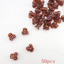 10/20/50/100 PCS Hair Claw Clips for Women 2cm Small bow Black Brown Transparent Plastic Mini Hairpin Barrettes Hair Accessorie
