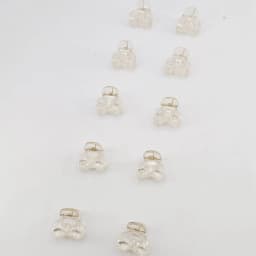 10/20/50/100 PCS Hair Claw Clips for Women 2cm Small bow Black Brown Transparent Plastic Mini Hairpin Barrettes Hair Accessorie