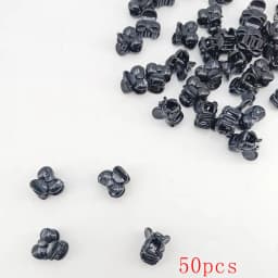 10/20/50/100 PCS Hair Claw Clips for Women 2cm Small bow Black Brown Transparent Plastic Mini Hairpin Barrettes Hair Accessorie