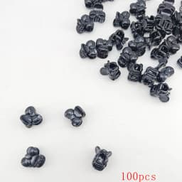 10/20/50/100 PCS Hair Claw Clips for Women 2cm Small bow Black Brown Transparent Plastic Mini Hairpin Barrettes Hair Accessorie