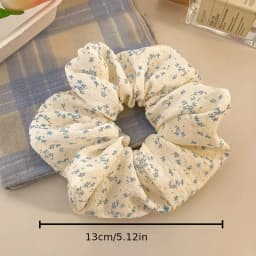 3 pieces of Korean minimalist floral fabric fashionable women's colon hair loop elegant and fresh floral hair cord headband